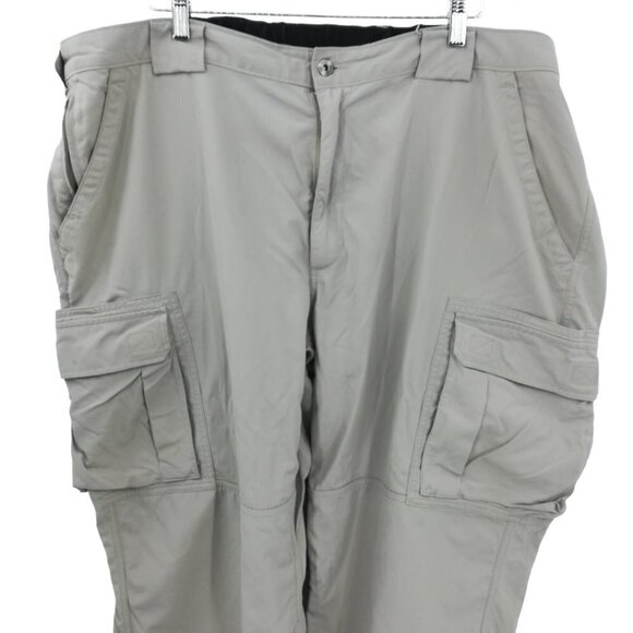 Duluth Trading Mens Dry on the Fly Cargo Khaki Nylon Pants Size 3XL x 30 Pockets - Picture 5 of 11